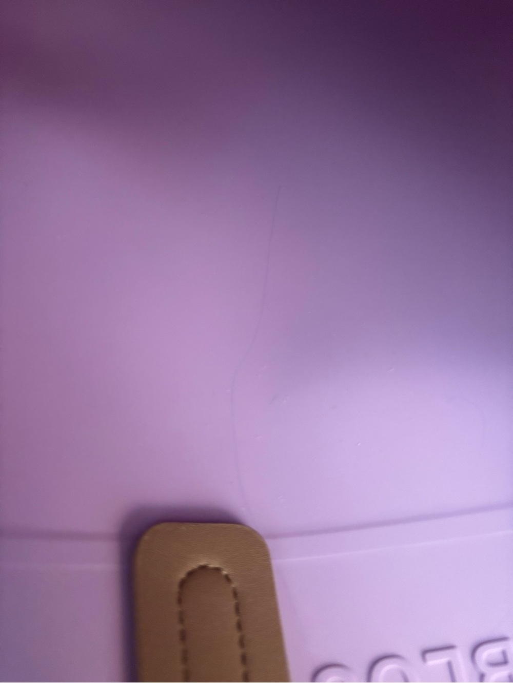 Light purple Fablou London light pink silicone Tote Bag with a small purse. - Picture 9 of 11